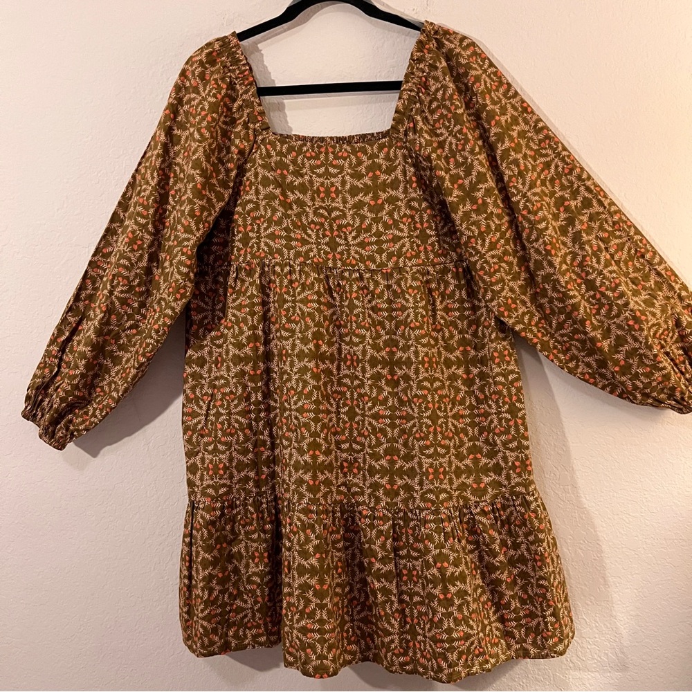 Universal Thread BoHo Prairie Peasant Tiered Baby-Doll Dress w/ Pockets – Size M